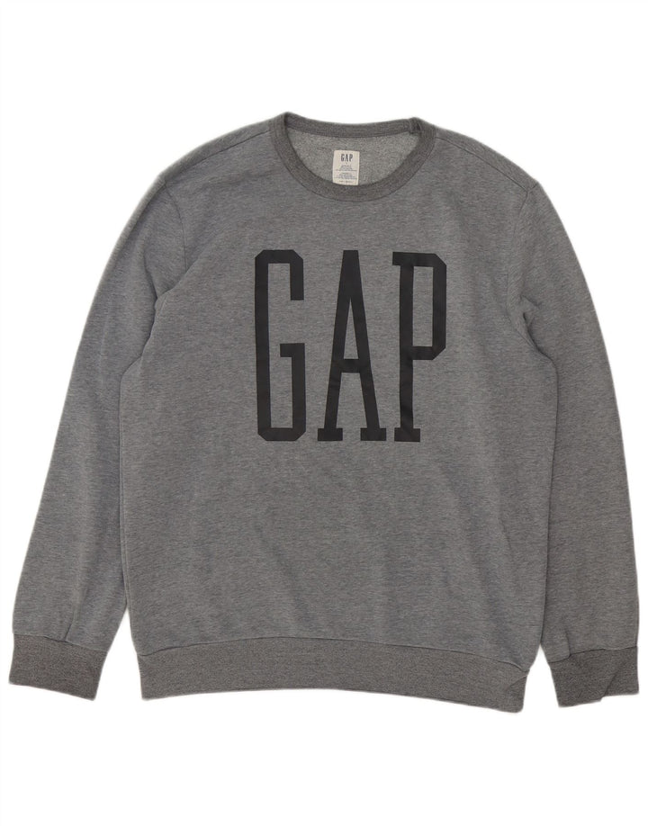 GAP Herren-Sweatshirt mit Grafik, Größe L, Grau