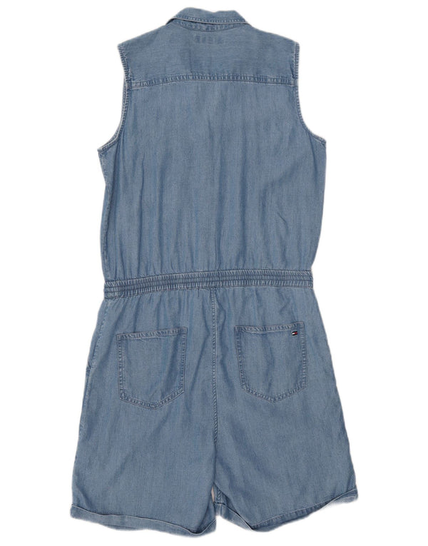 TOMMY HILFIGER Ärmelloser Denim-Playsuit für Mädchen, 14–15 Jahre, Blau