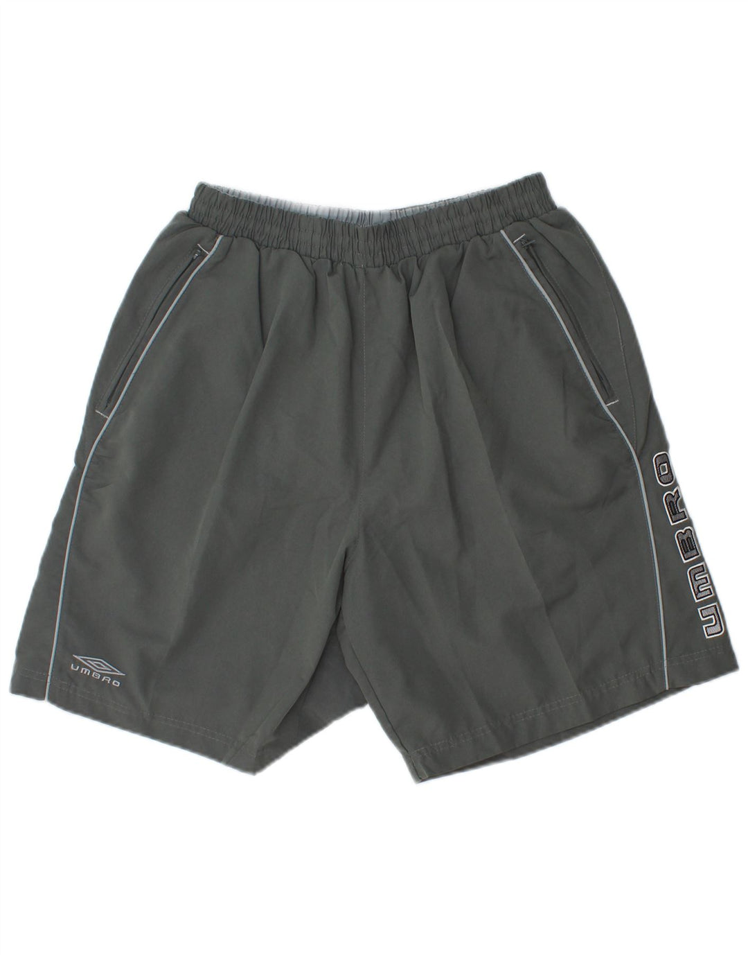 UMBRO Herren-Sportshorts mit Grafik, Größe L, grau, Polyester