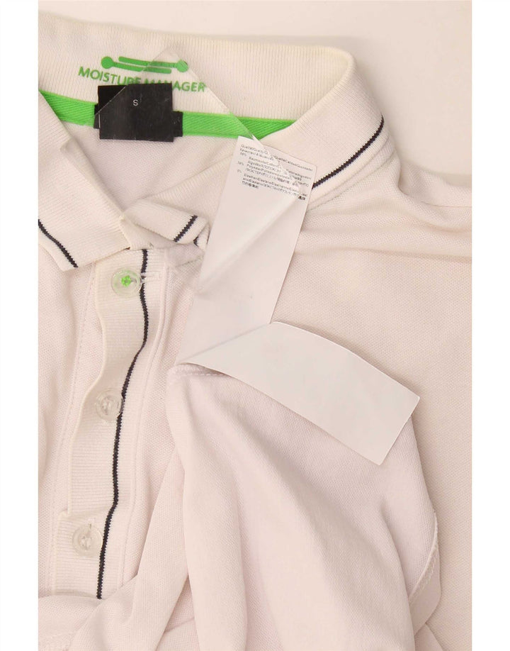 Hugo Boss Herren-Poloshirt, kleine weiße Baumwolle