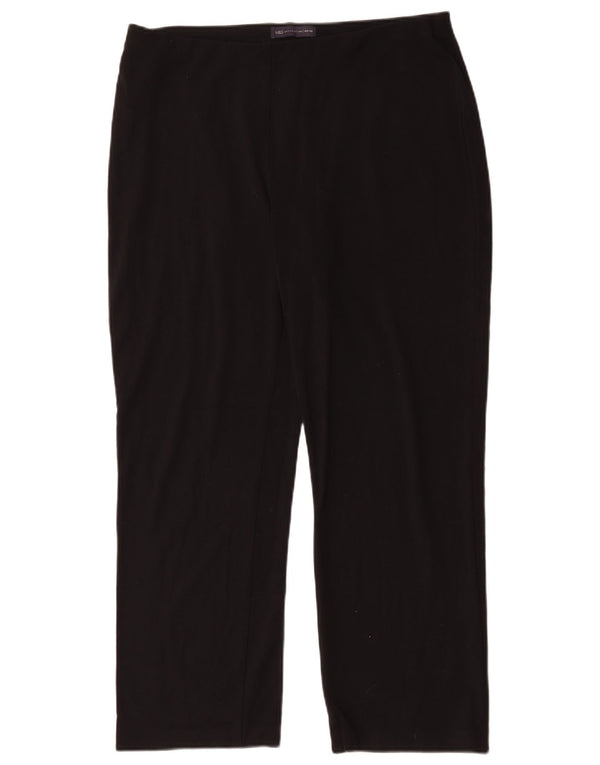 Marks & Spencer Damen Gerade Freizeithose UK 16 Large W32 L30 Schwarz