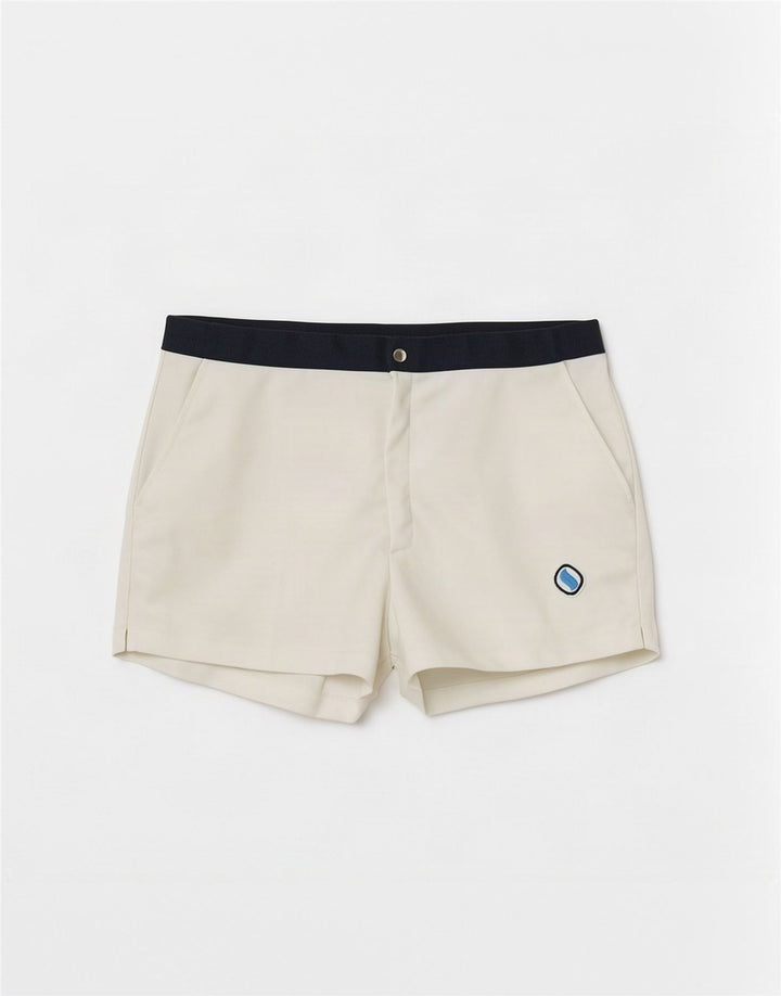 Vintage Herren Casual Shorts IT 50 Large W30 Weiß Colourblock Polyester