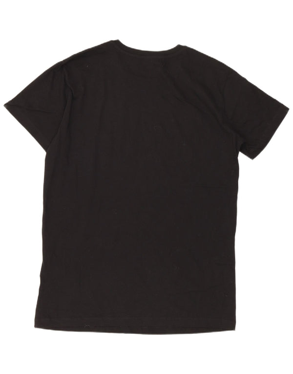 Diesel Herren-T-Shirt mit Grafik, Größe S, schwarze Baumwolle