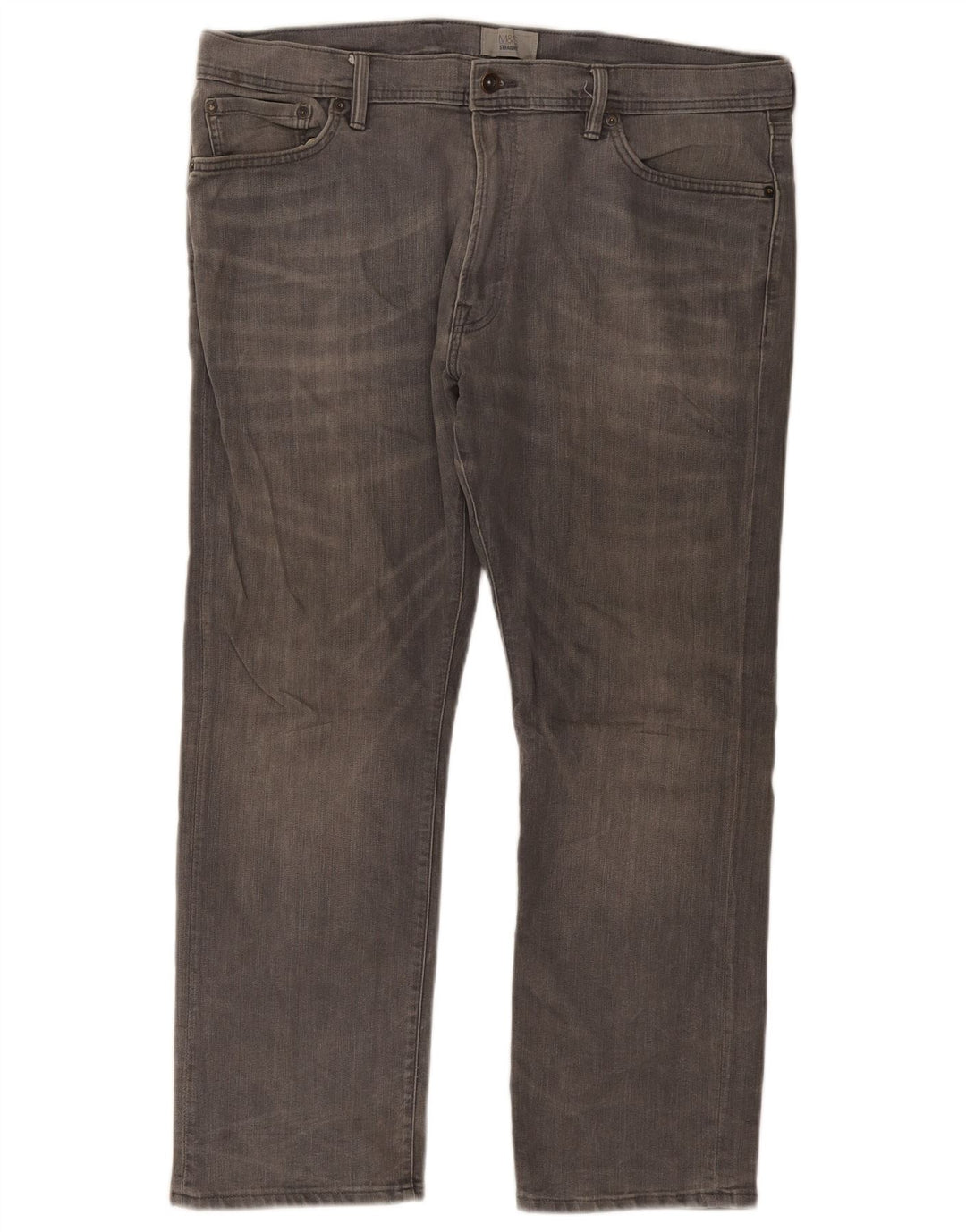 Marks & Spencer Herren Straight Jeans W40 L29 Graue Baumwolle