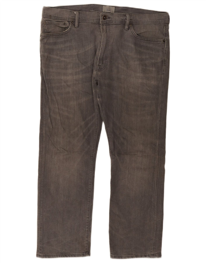Marks & Spencer Herren Straight Jeans W40 L29 Graue Baumwolle
