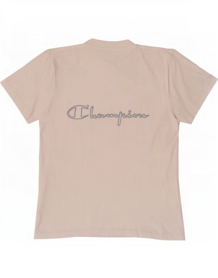 Champion Herren-T-Shirt mit Grafik, Größe S, weiße Baumwolle