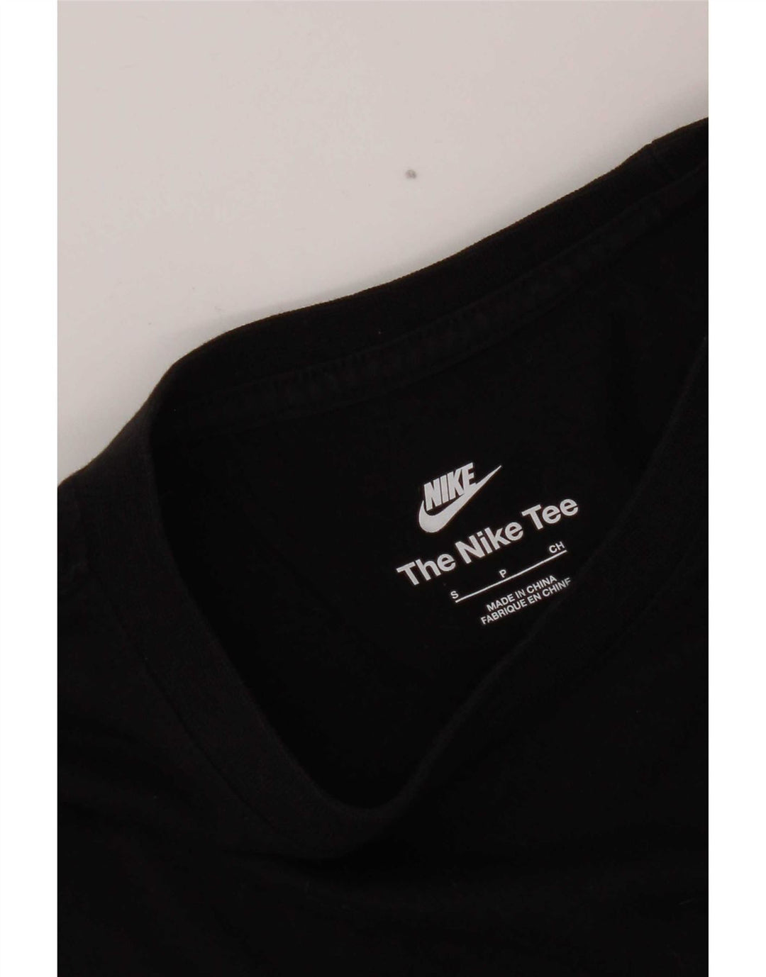 Nike Herren T-Shirt Top Small Schwarz Baumwolle