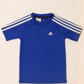 Adidas Jungen Aeroready T-Shirt Top 7-8 Jahre Blaues Polyester