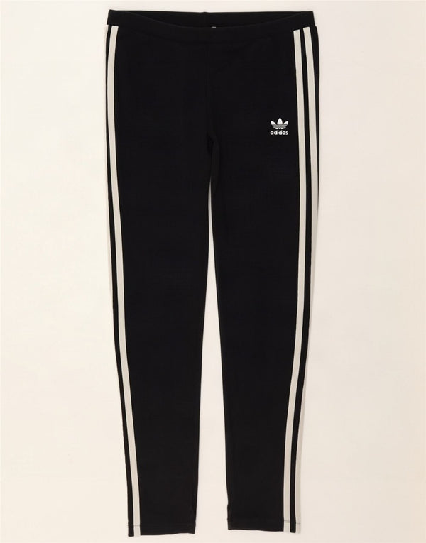 Adidas Damen Leggings UK 10 Small Schwarz