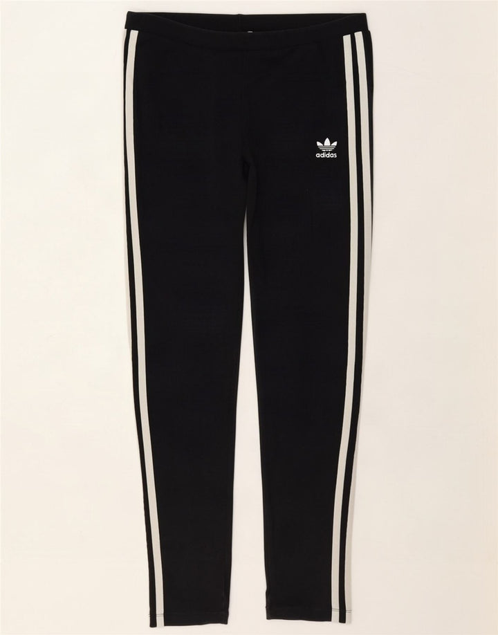Adidas Damen Leggings UK 10 Small Schwarz