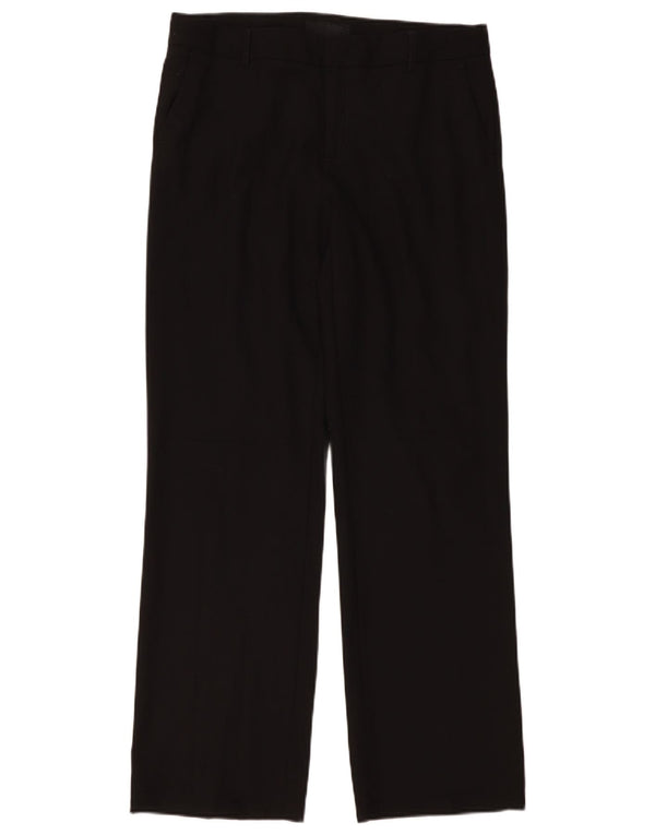 Zara Damen Gerade Freizeithose EU 42 Large W32 L31 Schwarz