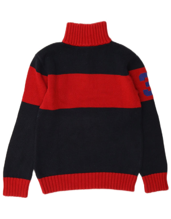 Polo Ralph Lauren Jungen-Pullover mit Reißverschluss am Hals, 7–8 Jahre, Größe S, Marineblau
