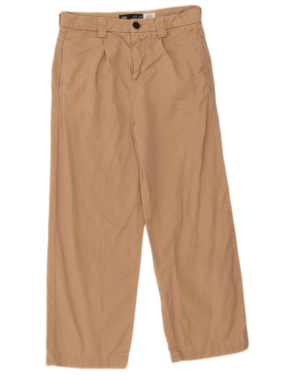 Zara Jungen Pegged Chino Hose 9–10 Jahre W25 L21 Beige Lyocell