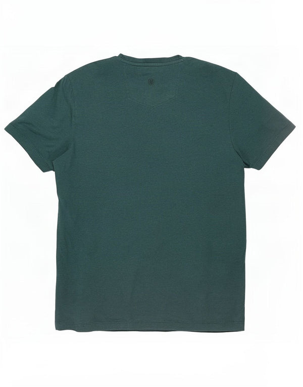 Fat Face Herren-T-Shirt mit Grafik, Größe L, Grün, Baumwolle
