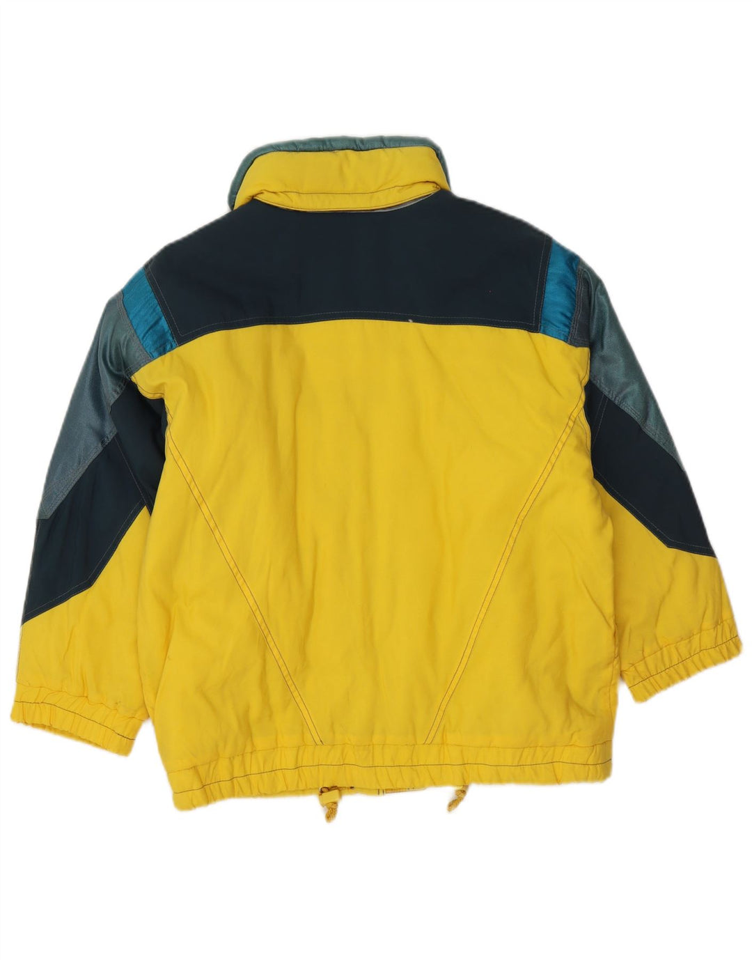 Colmar Mens Graphic Ski Jacket IT 36 Small Yellow Colourblock Polyamid