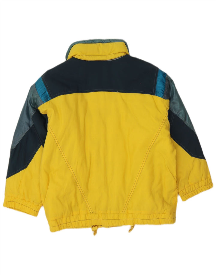 Colmar Mens Graphic Ski Jacket IT 36 Small Yellow Colourblock Polyamid