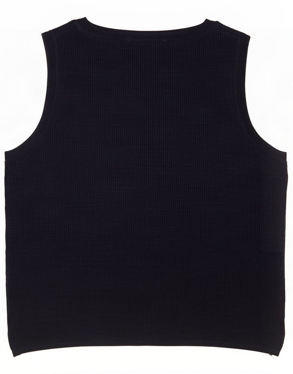 Jigsaw Womens Vest Top UK 14 Large Navy Blue Linen