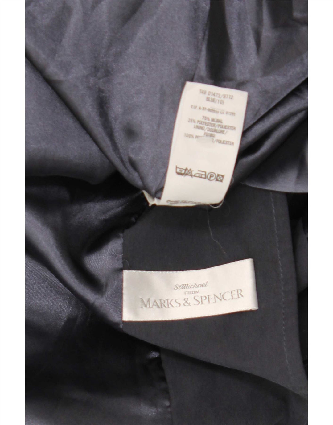Marks & Spencer Damen-Trenchcoat in Übergröße, Gr. 10, Marineblau, Modal