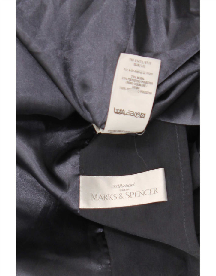 Marks & Spencer Damen-Trenchcoat in Übergröße, Gr. 10, Marineblau, Modal