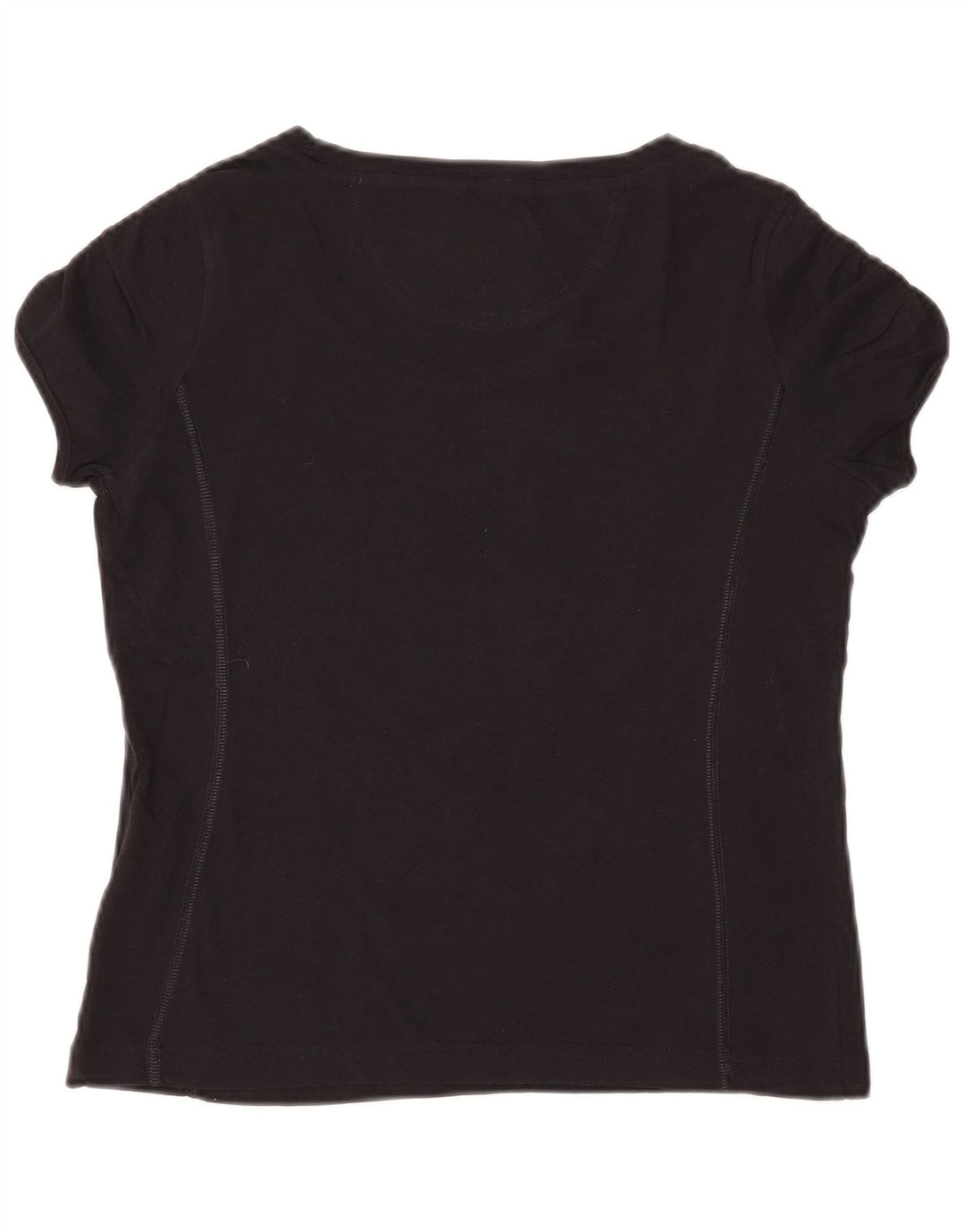 CHAMPION Damen Heritage Classics Graphic T-Shirt Top UK 12 Medium Schwarz