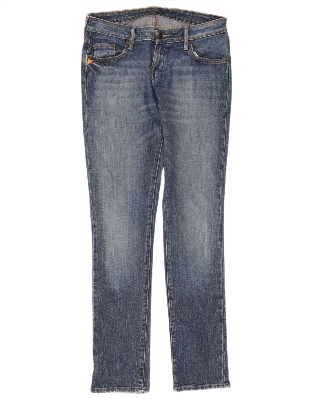 Kappa Damen Slim Jeans W31 L33 Blaue Baumwolle