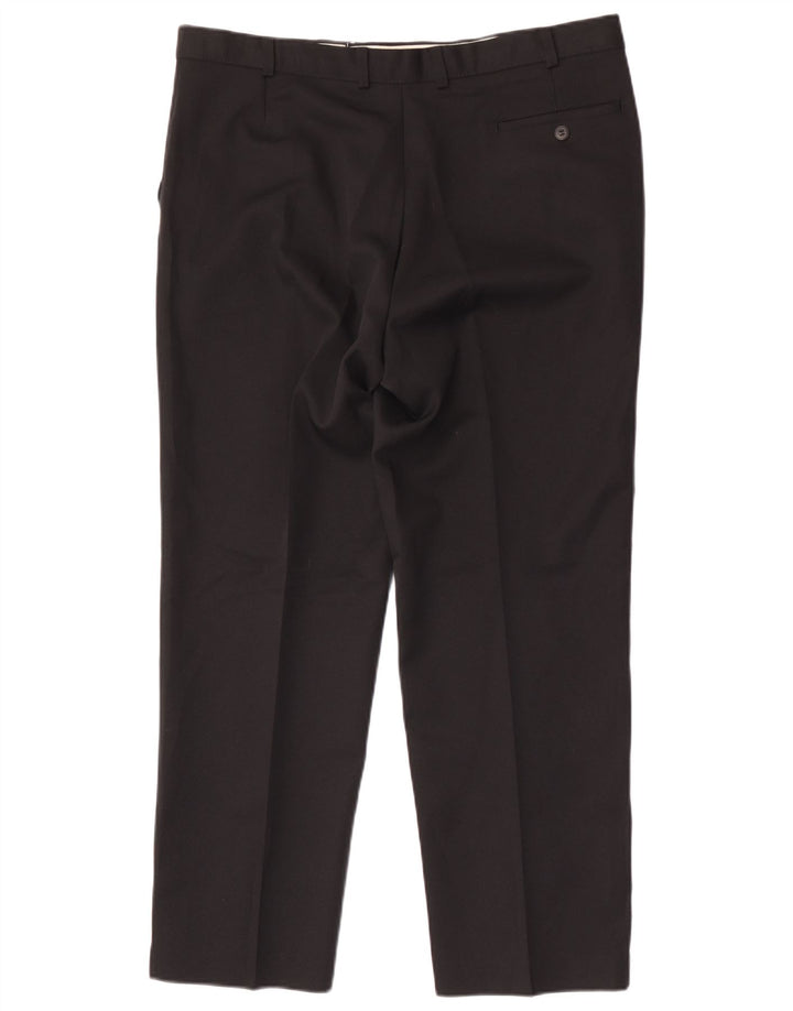 Gerade Herren-Chinohose von Marks & Spencer, W38, L29, Schwarz, Polyester