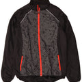 Crivit Herren-Regenjacke UK 46/48 XL, schwarzes geometrisches Polyester