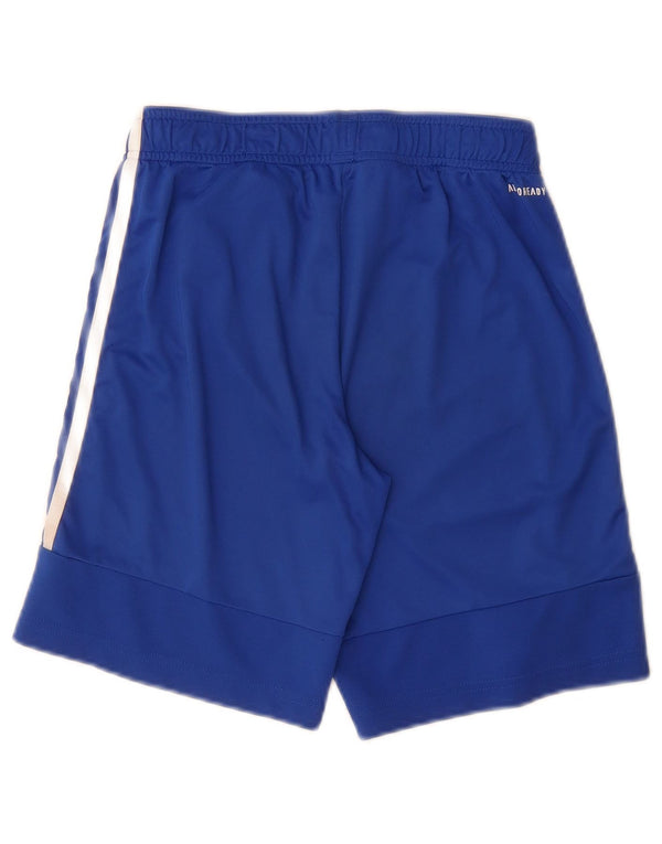 Adidas Boys Aeroready Sport Shorts 11-12 Years Blue Polyester