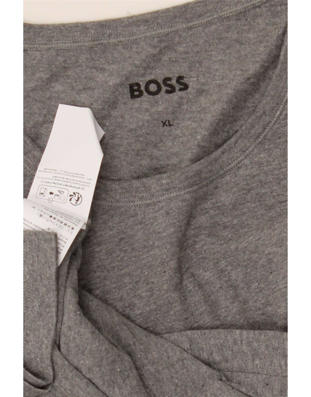 Hugo Boss Herren T-Shirt Top XL Grau Baumwolle