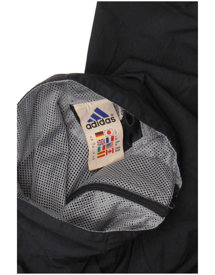 ADIDAS Herren-Trainingsanzug-Top-Jacke, mittelgroß, marineblau, Polyester