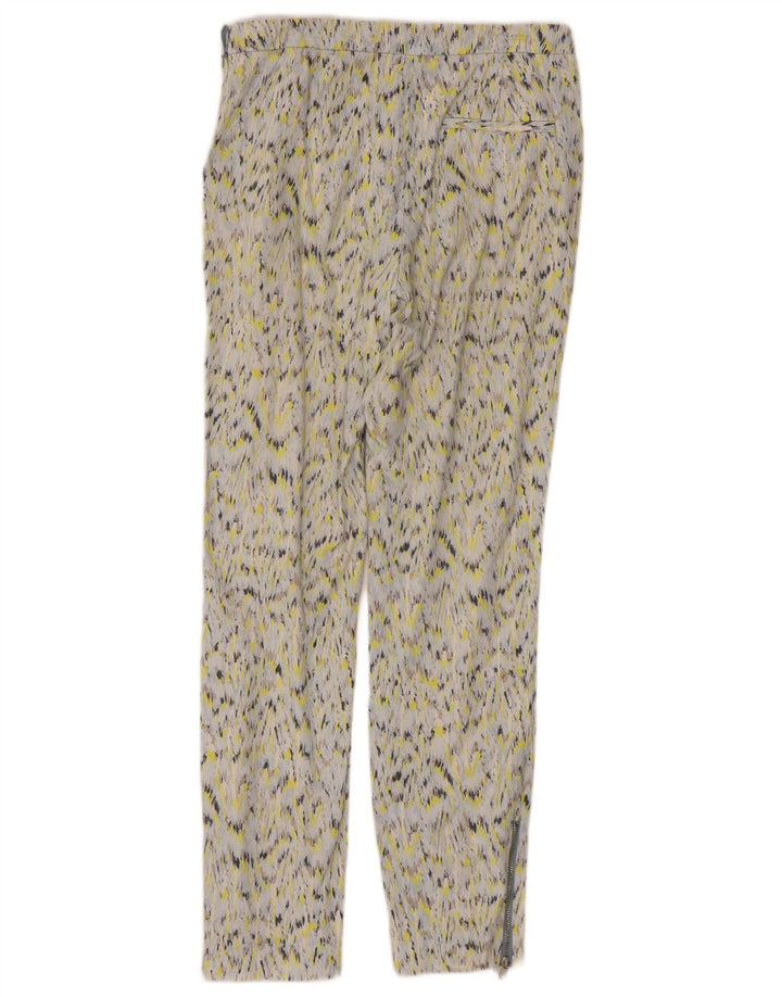 ZARA Damen-Chinohose mit abstraktem Muster, Größe S, W26, L26, Mehrfarbig