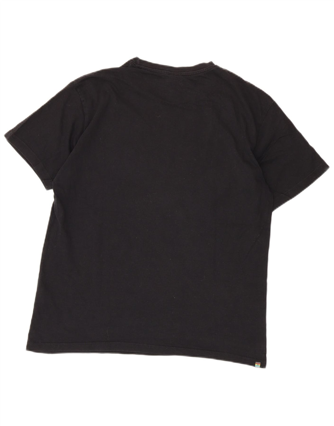 Rip Curl Herren-Grafik-T-Shirt-Oberteil aus mittelschwarzer Baumwolle