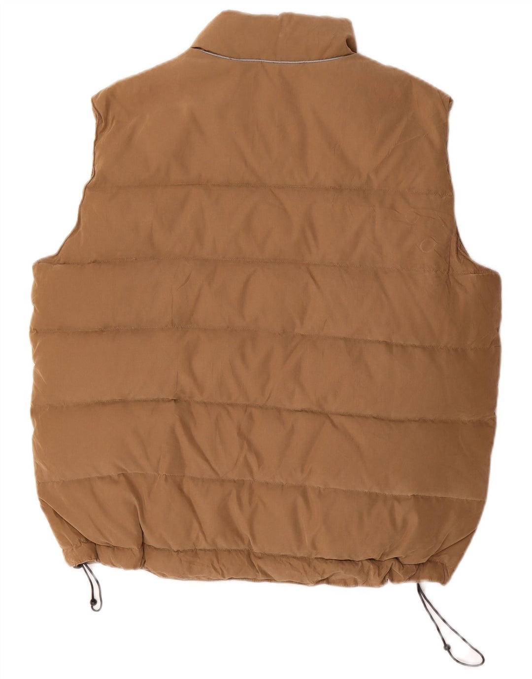 VINTAGE Wattierte Herrenweste UK 40 Large Beige Polyester