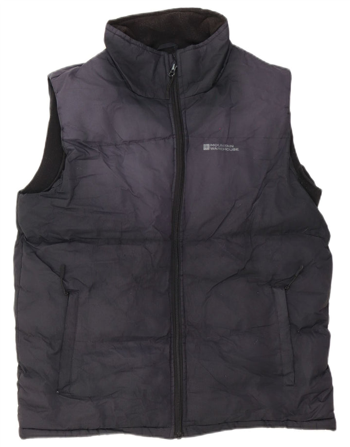 MOUNTAIN WAREHOUSE Wattierte Herrenweste UK 38 Mittelmarineblaues Polyester