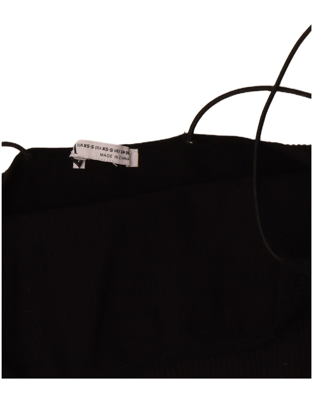 Zara Damen Crop Top UK 6 XS Schwarz