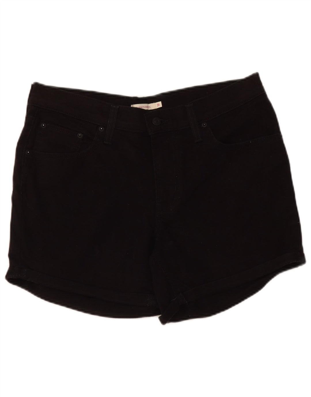 LEVI'S Damen Jeansshorts W31 Mittelschwarz