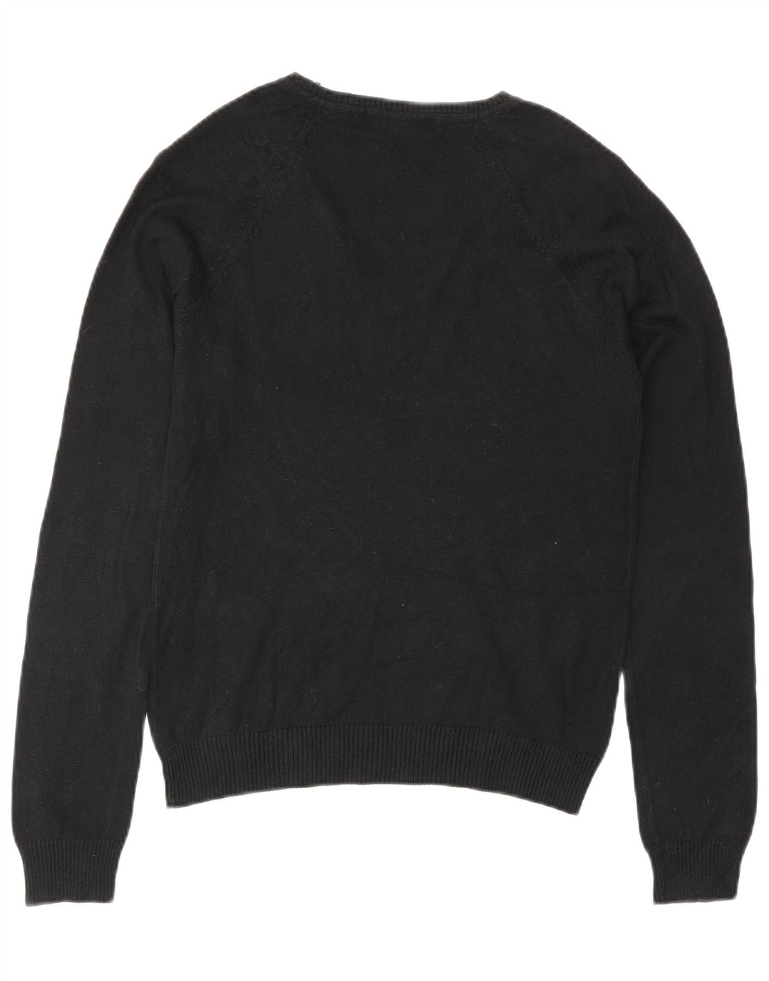 Zara Damen-Pullover mit V-Ausschnitt, Gr. 14, Schwarz