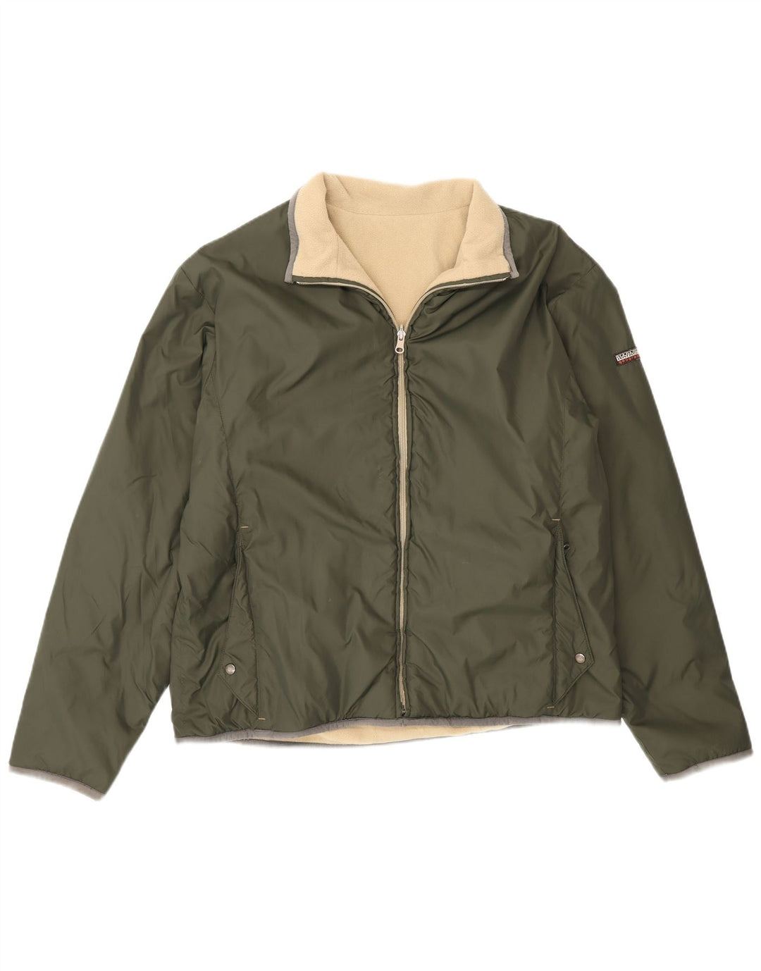 Napapijri Herren Geographic Wendejacke UK 40 Large Khaki