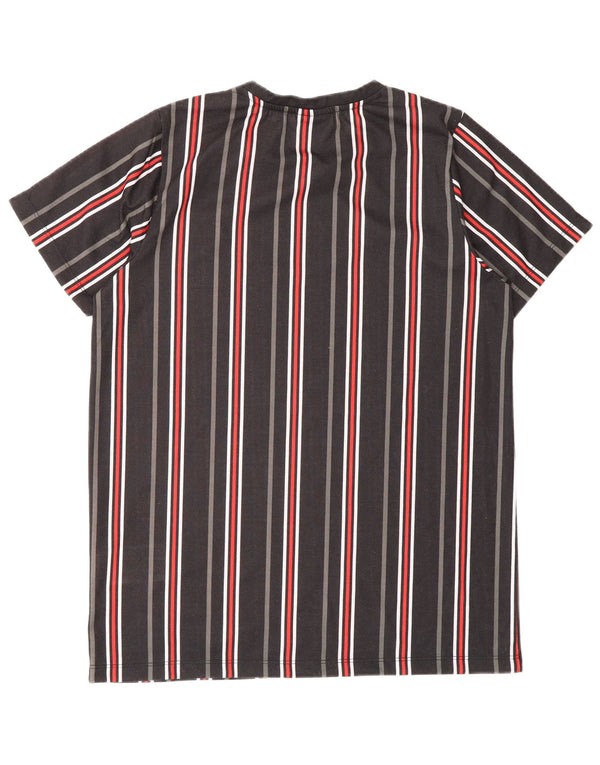 Ellesse T-Shirt für Jungen, 13–14 Jahre, schwarz gestreift, Polyester