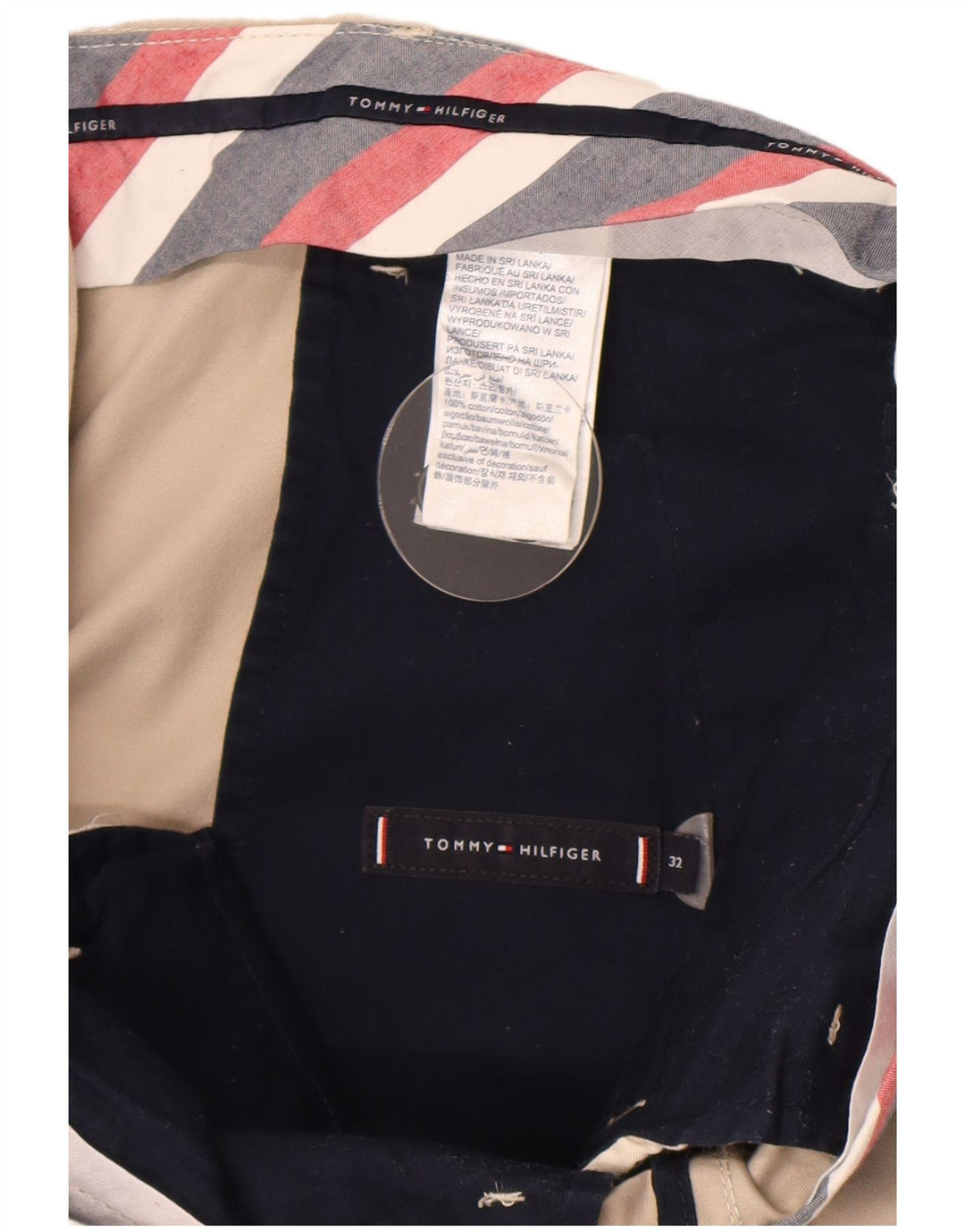 Tommy Hilfiger Herren Chinoshorts W32 Mittelbeige Baumwolle