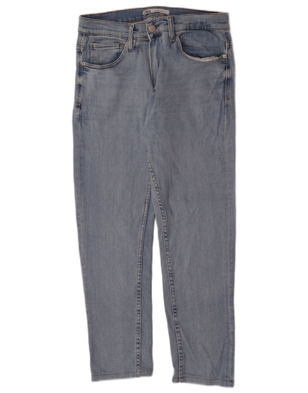 Zara Herren Slim Jeans EU 42 Large W32 L27 Blaue Baumwolle