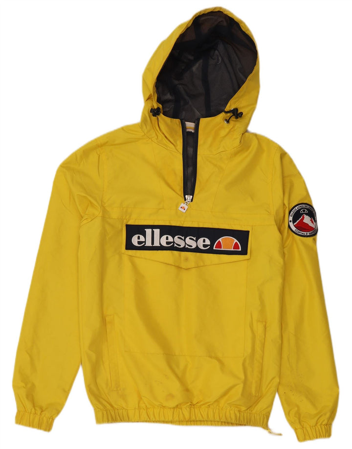 ELLESI Womens Graphic Hooded Anorak Jacket UK 14 Mittelgelbes Polyester