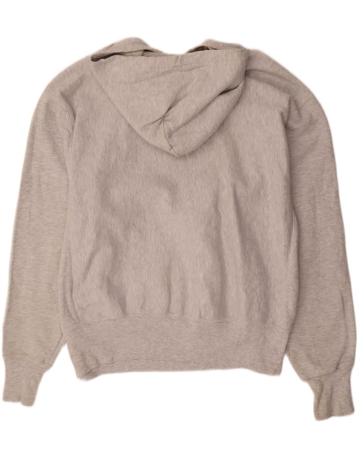 CHAMPION Mens Hoodie Jumper Large Grey Cotton