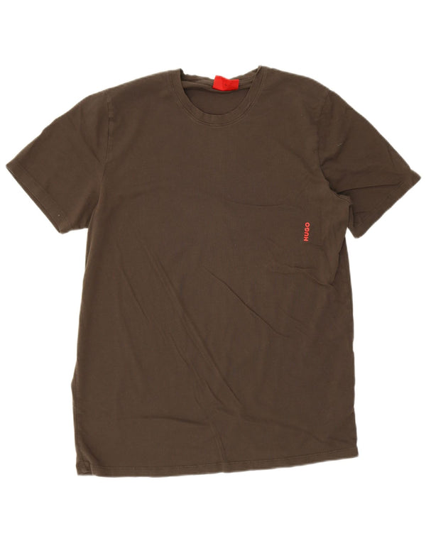 Hugo Boss Herren T-Shirt Top XL Grau Baumwolle