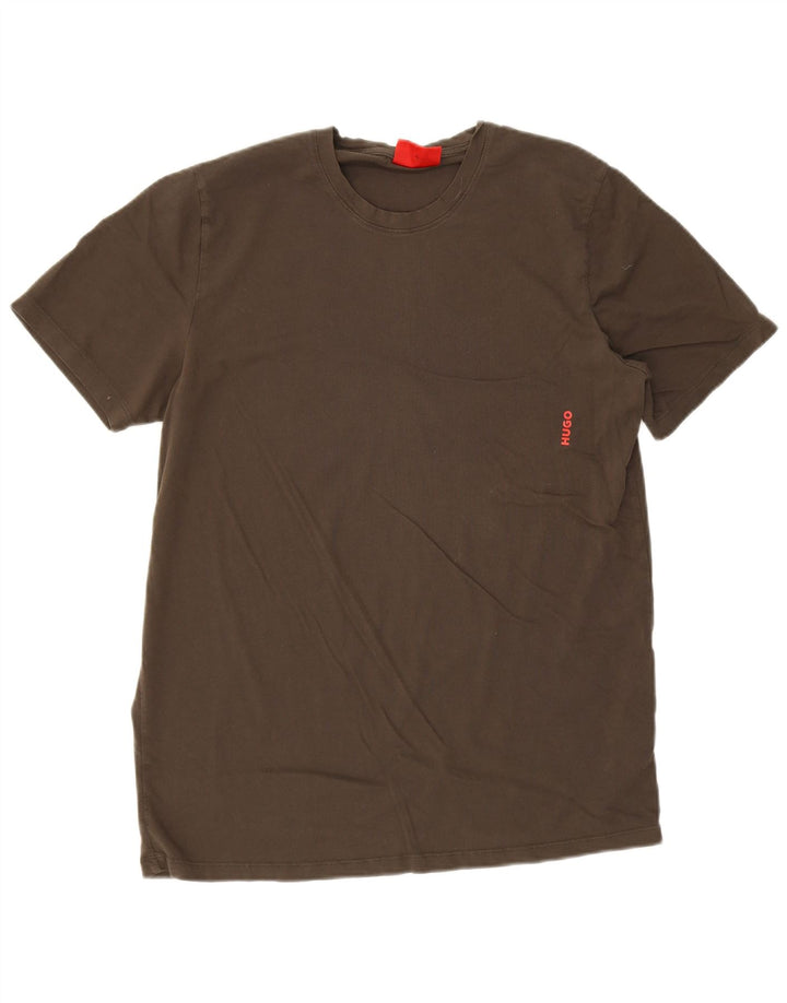 Hugo Boss Herren T-Shirt Top XL Grau Baumwolle