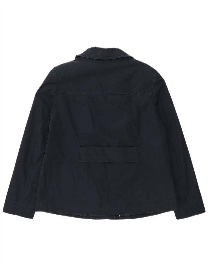 Marks & Spencer Damen Pea Coat UK 10 Small Marineblaue Baumwolle