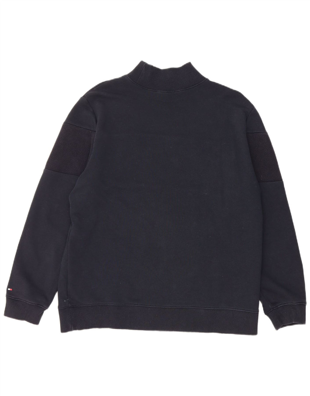 Tommy Hilfiger Damen Grafik-Sweatshirt-Pullover UK 14 Mittelschwarze Baumwolle