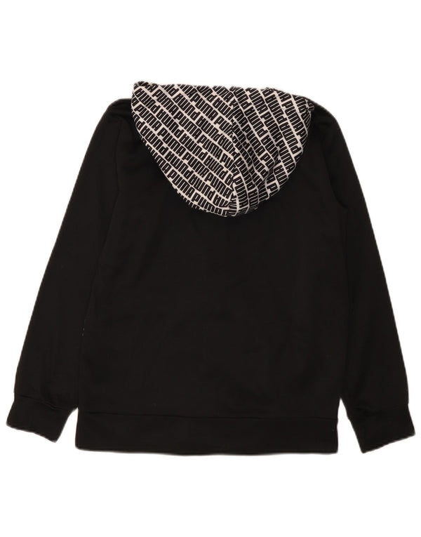 Puma Boys Graphic Zip Hoodie Sweater 10-11 Jahre Mittelschwarzes Polyester