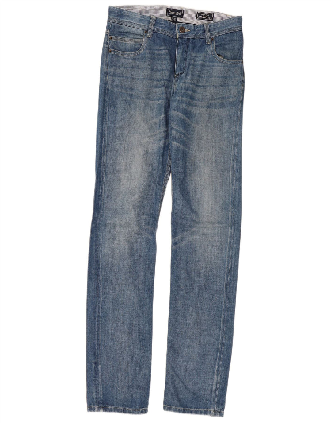 Massimo Dutti Straight Jeans für Jungen, 13–14 Jahre, W30 L34, Blau