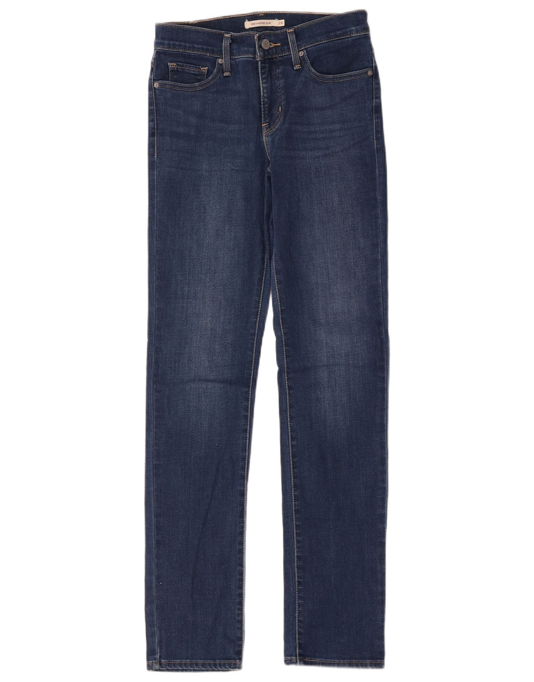 Levi's Damen 312 Shaping Slim Jeans W26 L32 Blaue Baumwolle